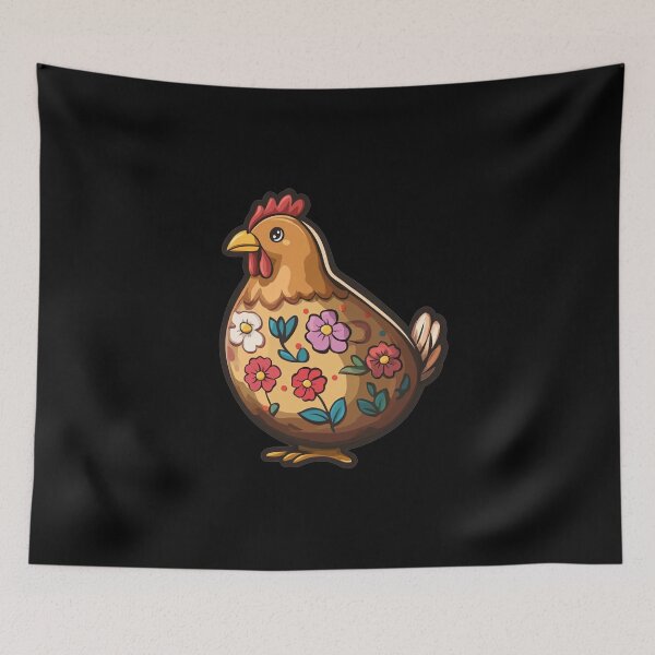 Item preview, Colorful Hen Spring Motif Easter designed and sold by titanosdesign.