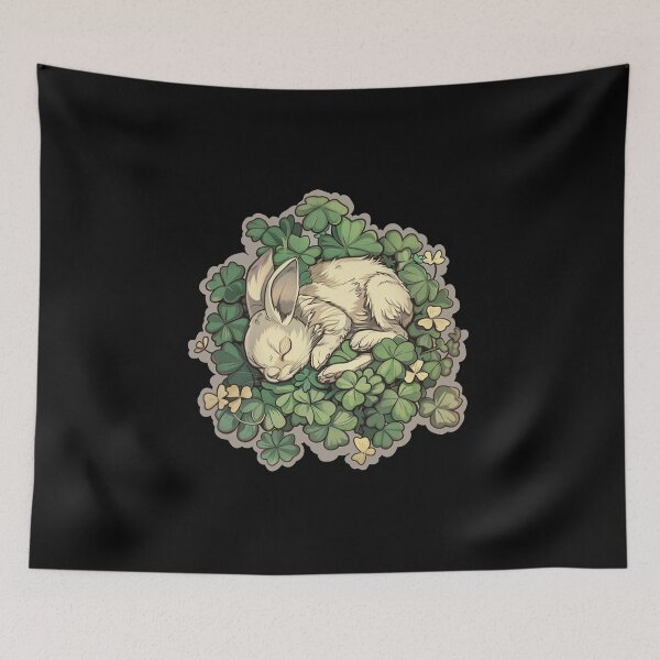 Item preview, Sleeping Rabbit In The Klee Easter Motif designed and sold by titanosdesign.