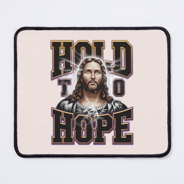 Item preview, Hold to Hope – Heb. 10:23 Bootleg Jesus Quotes designed and sold by KnitLuv.