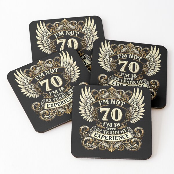 Item preview, I'm Not 70 I'm 18 With 52 Years Of Experience, 70Th Birthday designed and sold by MixedVibes Co..