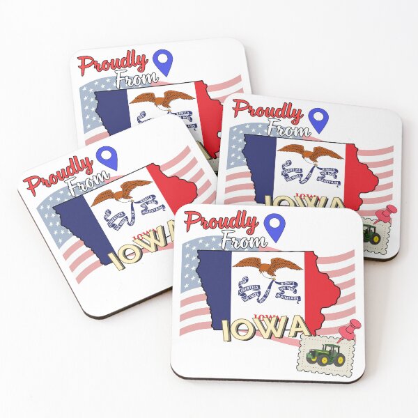 Item preview, Proudly from Iowa - USA state design designed and sold by PHRASEandSTYLE.