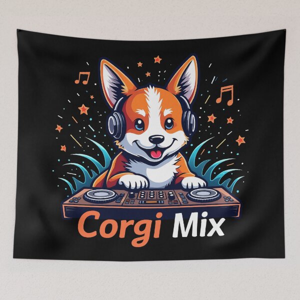 Item preview, Music Producer Corgi Mix – Futuristic DJ & Studi designed and sold by zoughlal.