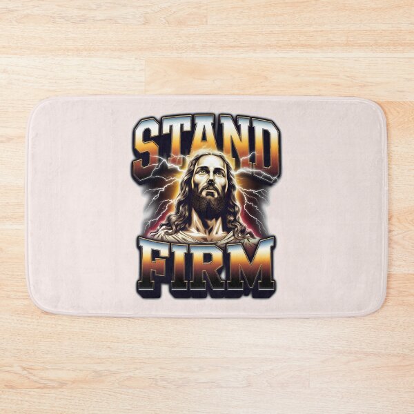 Item preview, Stand Firm – 1 Cor. 16:13 Bootleg Jesus Quotes designed and sold by  KnitLuv.