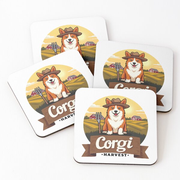 Item preview, Farmer Corgi Harvest – Rustic Countryside  designed and sold by zoughlal.