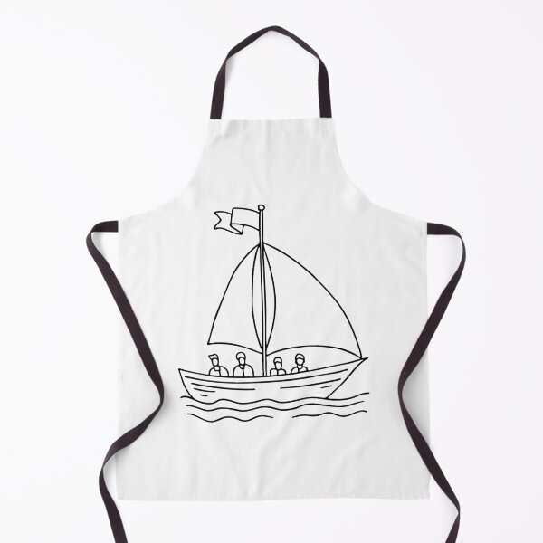 Item preview, Keelboat sailing on a calm lake with a group of people on board designed and sold by rasagamastore.
