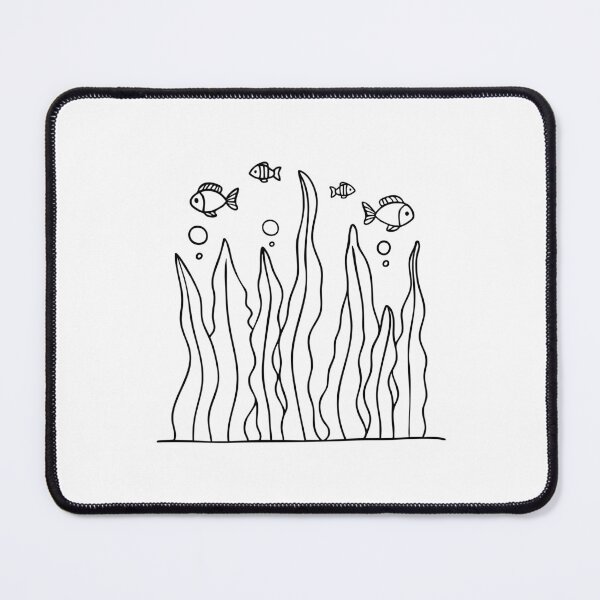 Item preview, Kelp swaying underwater as fish swim through the tall strands designed and sold by rasagamastore.