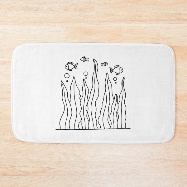 Item preview, Kelp swaying underwater as fish swim through the tall strands designed and sold by rasagamastore.