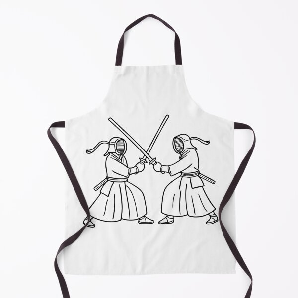 Item preview, Kendo fighters clashing bamboo swords in an intense sparring match designed and sold by rasagamastore.
