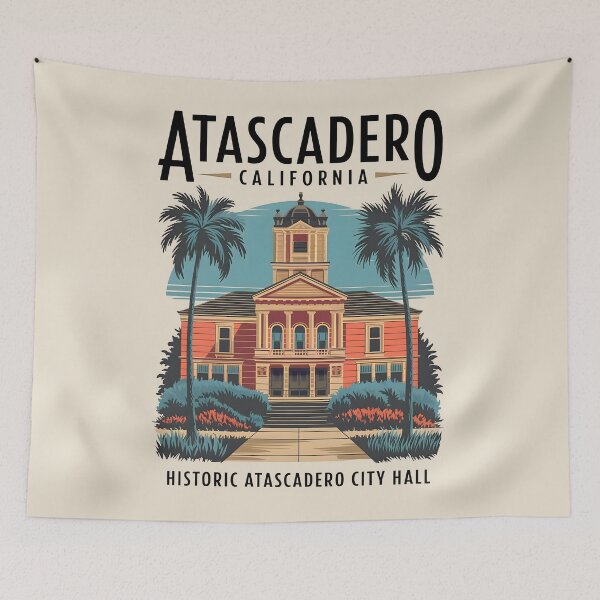 Item preview, Historic Atascadero City Hall, Atascadero California designed and sold by MoMidoStore.
