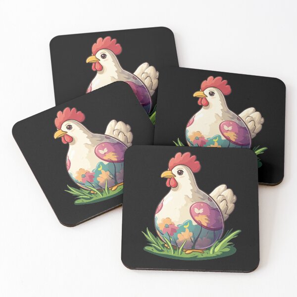 Item preview, Colorful Hen Spring Motif Easter designed and sold by titanosdesign.