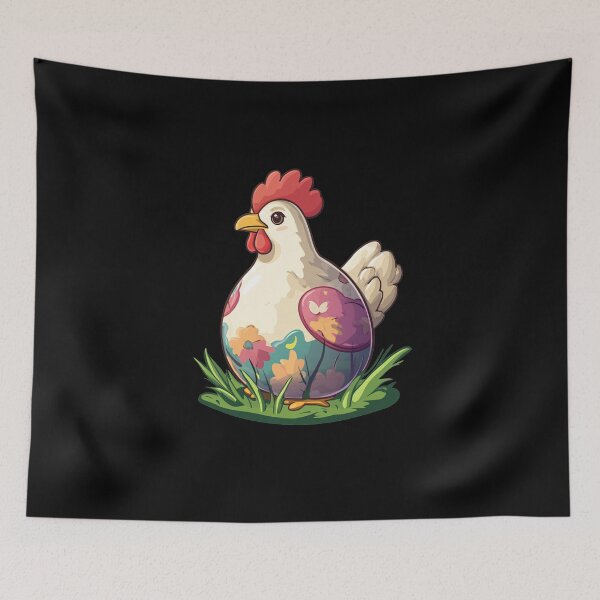 Item preview, Colorful Hen Spring Motif Easter designed and sold by titanosdesign.