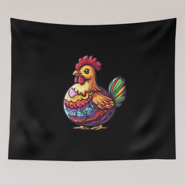 Item preview, Colorful Hen Spring Motif Easter designed and sold by titanosdesign.