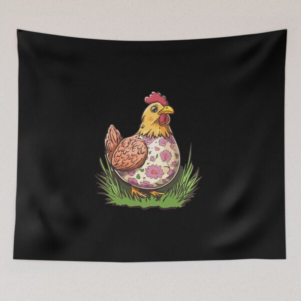 Item preview, Colorful Hen Spring Motif Easter designed and sold by titanosdesign.