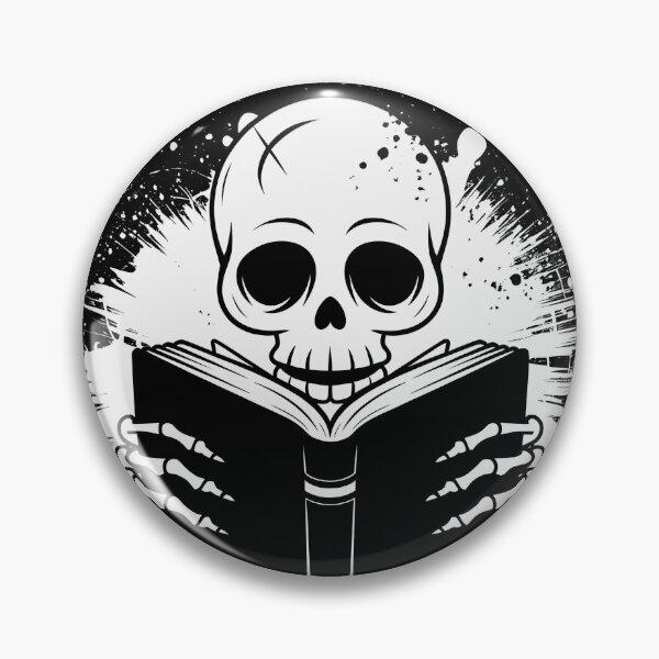 Item preview, Skeleton Reading - Grunge Style Art designed and sold by Dino-Lune.