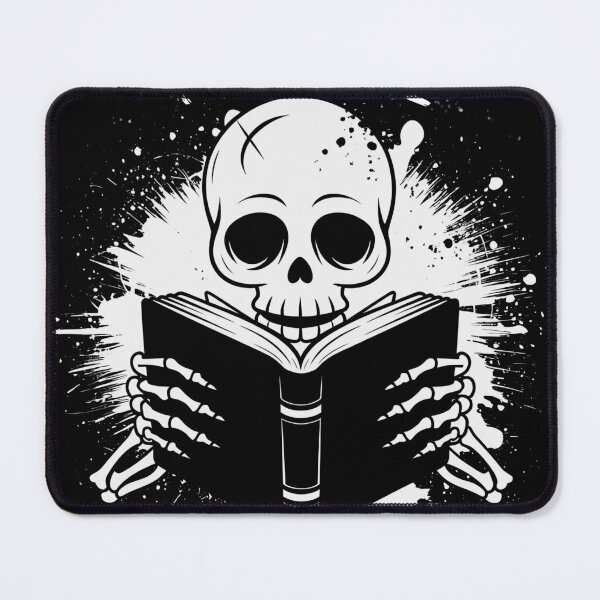 Item preview, Skeleton Reading - Grunge Style Art designed and sold by Dino-Lune.
