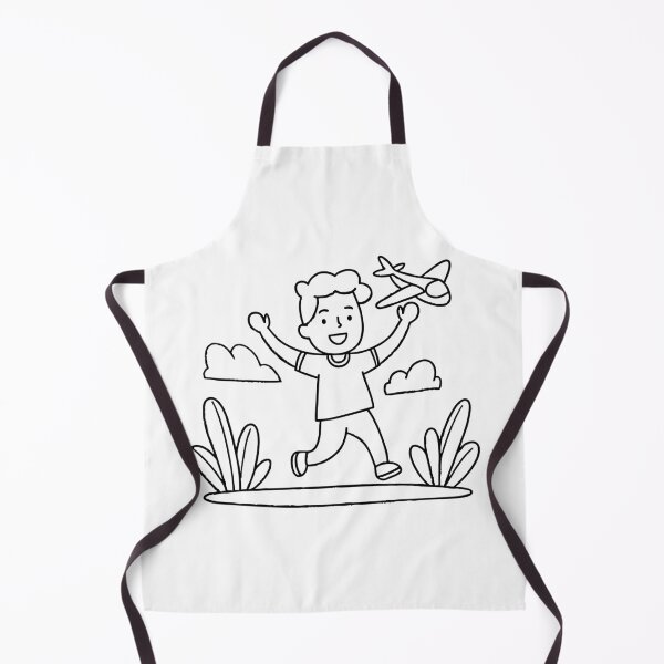 Item preview, Kid playing with a toy airplane while running through a backyard designed and sold by rasagamastore.