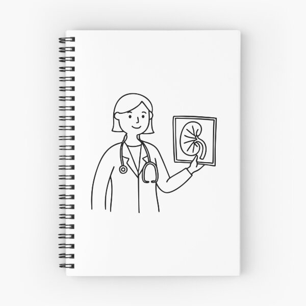 Item preview, Doctor showing an X-ray image that highlights the patient's kidney designed and sold by rasagamastore.