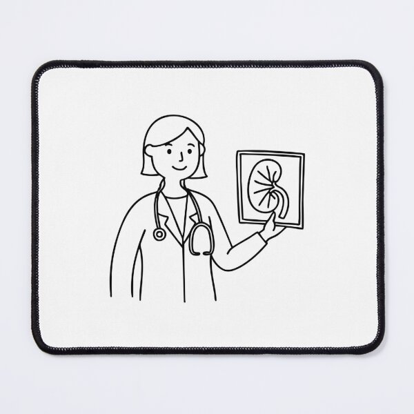 Item preview, Doctor showing an X-ray image that highlights the patient's kidney designed and sold by rasagamastore.