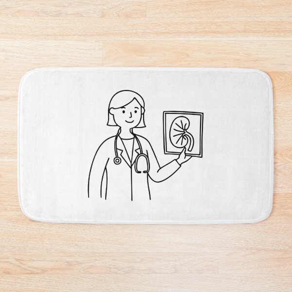 Item preview, Doctor showing an X-ray image that highlights the patient's kidney designed and sold by rasagamastore.
