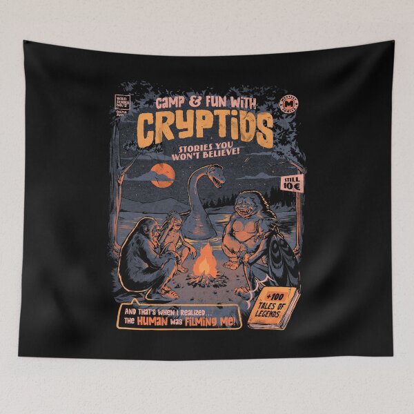 Item preview, Cryptids Camp Funny Comic Retro  designed and sold by EduEly.