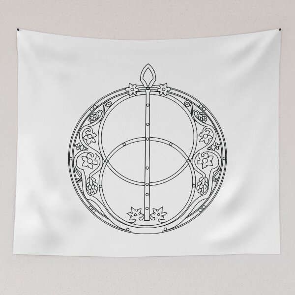 Item preview, Chalice Well of Glastonbury Tor Line Art designed and sold by thegraceless.