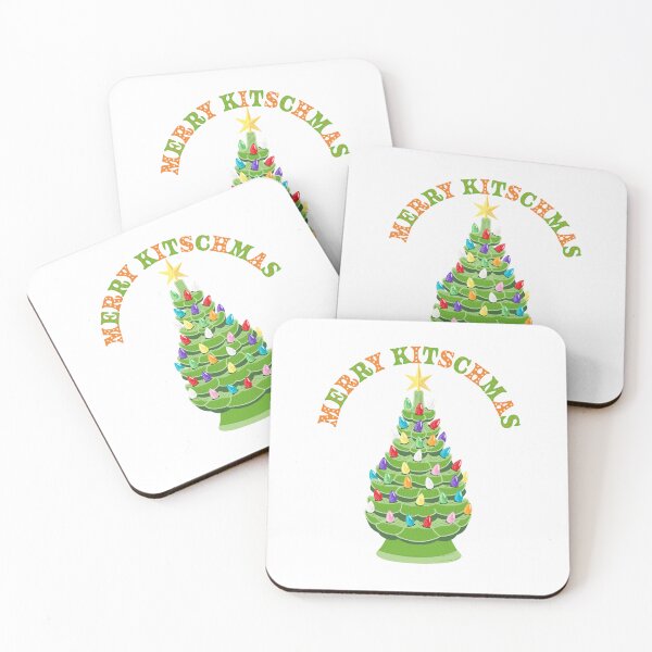 Item preview, Merry Kitschmas Christmas Ceramic Christmas Tree Greeting Design designed and sold by Jdawnink.