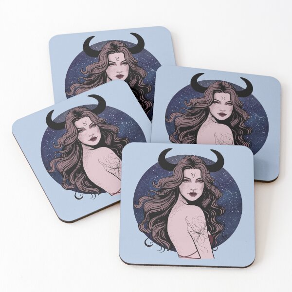 Item preview, Talia the Taurus - Light Steel Blue designed and sold by MaryAura.