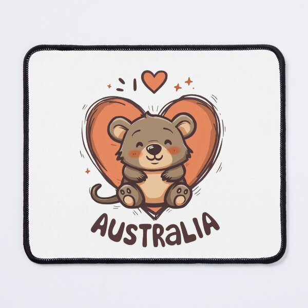 Item preview, Cute Wombat and Australia Love designed and sold by HappyHarmonyArt.