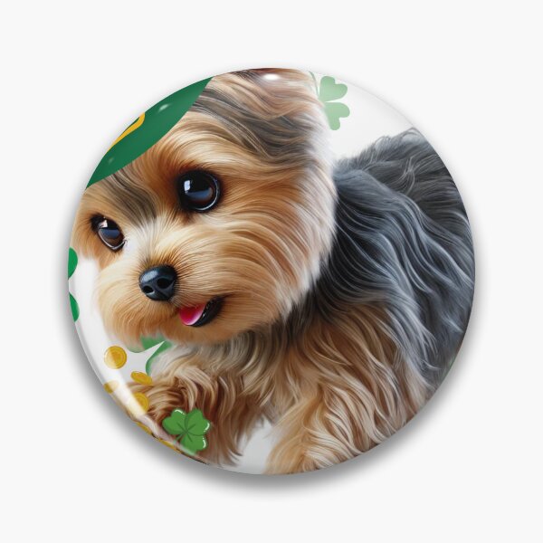 Item preview, Lucky Yorkie - St. Patrick’s Day Fun designed and sold by Meowsterpiece23.