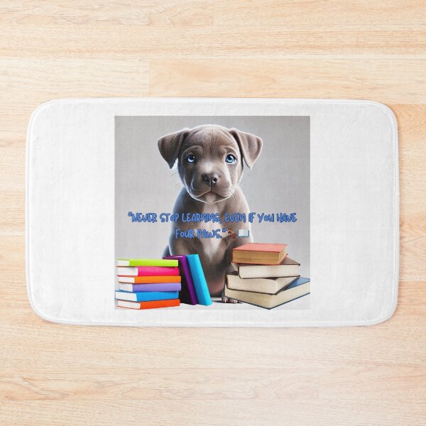 Item preview, Smart Pup with Books - Cute Study Buddy designed and sold by Meowsterpiece23.