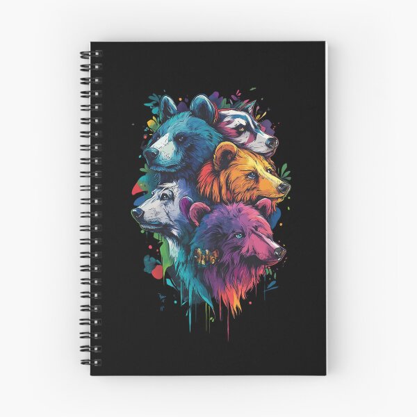 Aperçu de l'œuvre Graffitis d'animaux colorés créée et vendue par MarcinDesign.