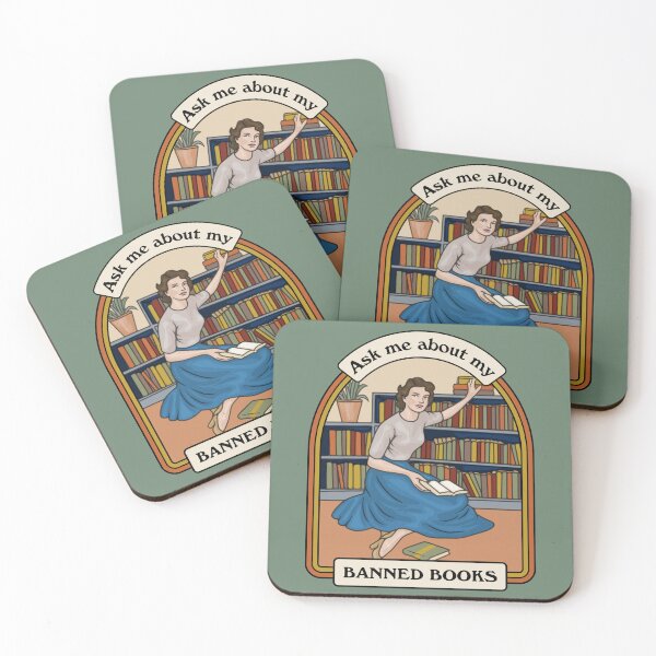 Item preview, Ask Me About My Banned Books designed and sold by Unhinged Heather.