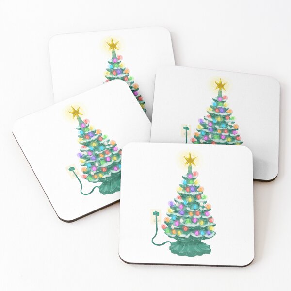 Item preview, Ceramic Christmas Tree with plug and lights illustration designed and sold by Jdawnink.