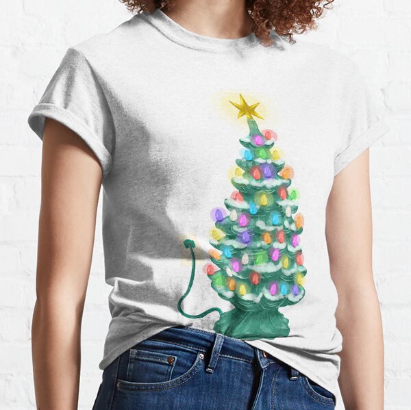 Item preview, Ceramic Christmas Tree with plug and lights illustration designed and sold by Jdawnink.