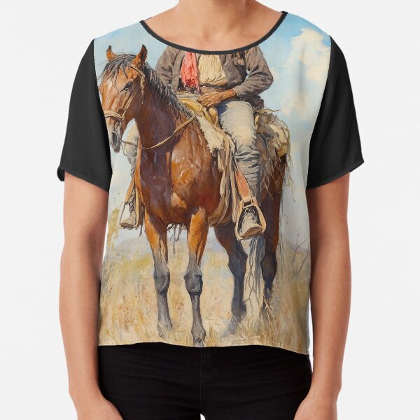 Item preview, Our land. Original watercolour artwork. Australian Indigenous cowboy western painting. Digital art Print. Poster. Home Decor. designed and sold by organicflowart.