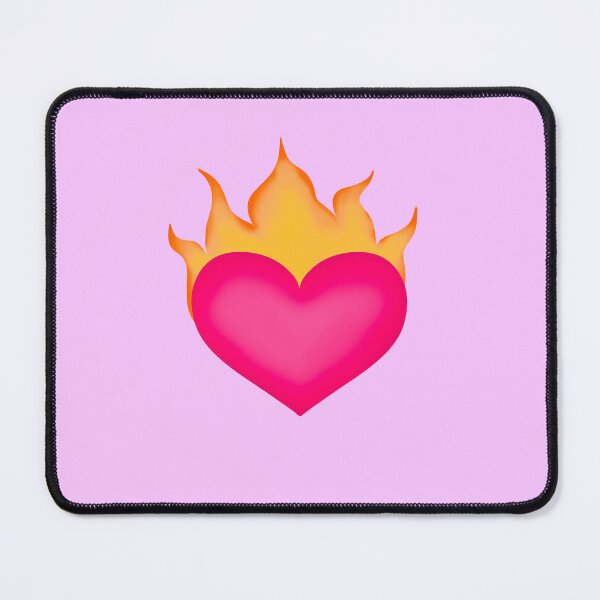 Item preview, Pink Flaming Heart designed and sold by alykalydaly.