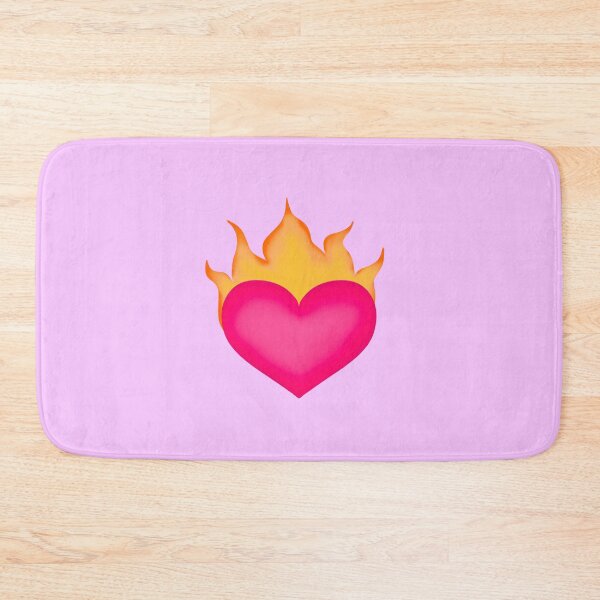 Item preview, Pink Flaming Heart designed and sold by alykalydaly.