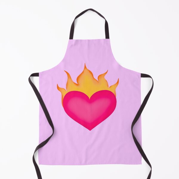 Item preview, Pink Flaming Heart designed and sold by alykalydaly.