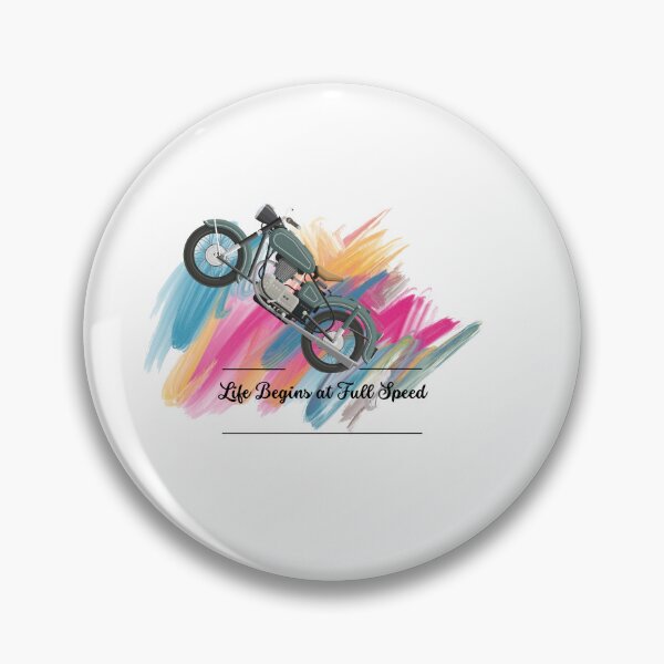 Item preview, Life Begins at Full Speed Motorcycle Art designed and sold by KA-Design-Art.