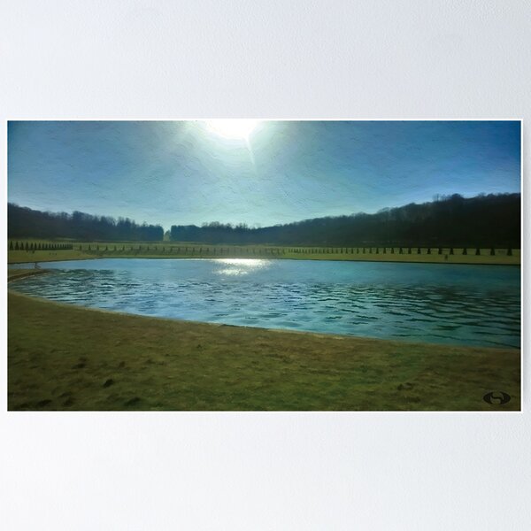 Water feature in the sun Poster