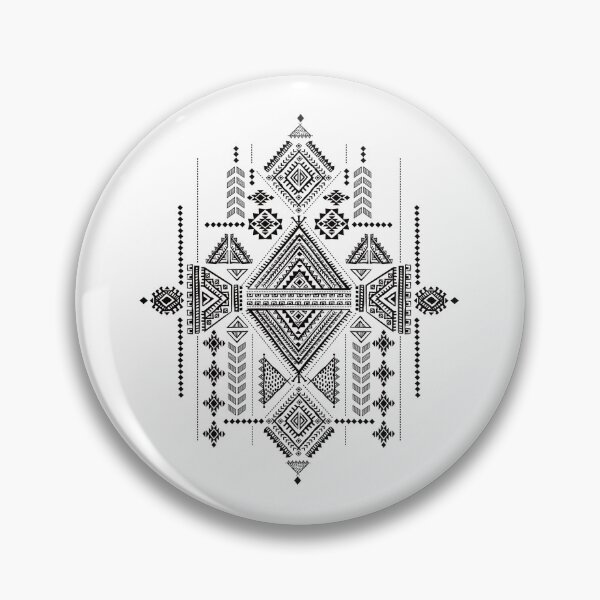 Item preview, Amazigh Intricate Symmetry: Geometric Diamond Design designed and sold by Black_Art.