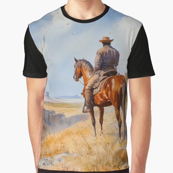 Item preview, Our land. Original watercolour artwork. Australian Indigenous cowboy western painting. Digital art Print. Poster. Home Decor. designed and sold by organicflowart.
