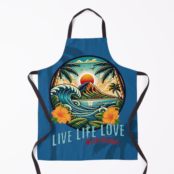 Item preview, Sunset with Aloha and Palms designed and sold by Pono Aloha Designs.