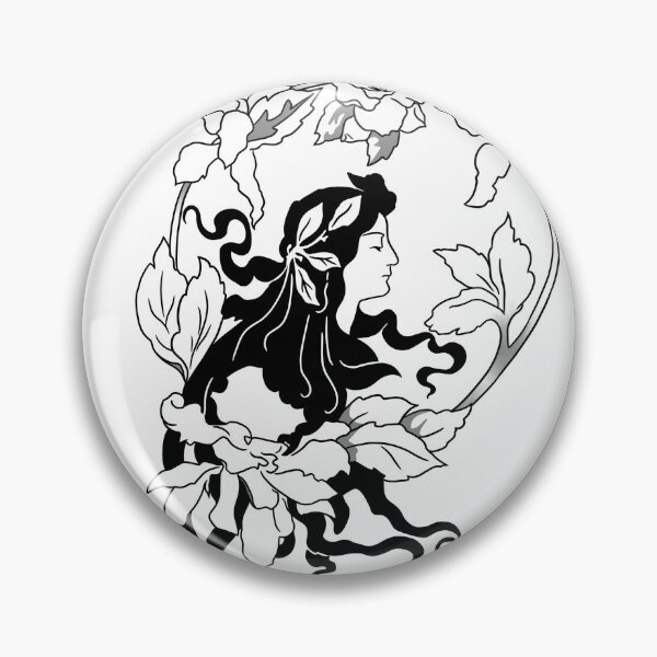 Item preview, Art Nouveau medallion designed and sold by sundayouthlines.