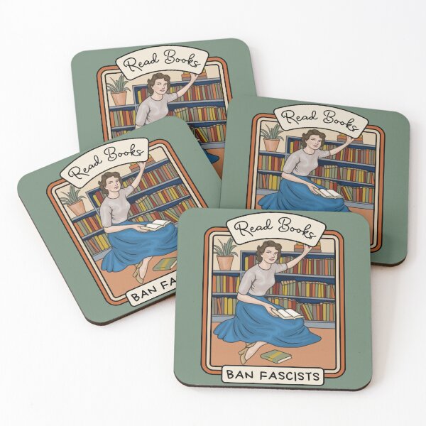 Item preview, Read Books Ban Fascists designed and sold by Unhinged Heather.
