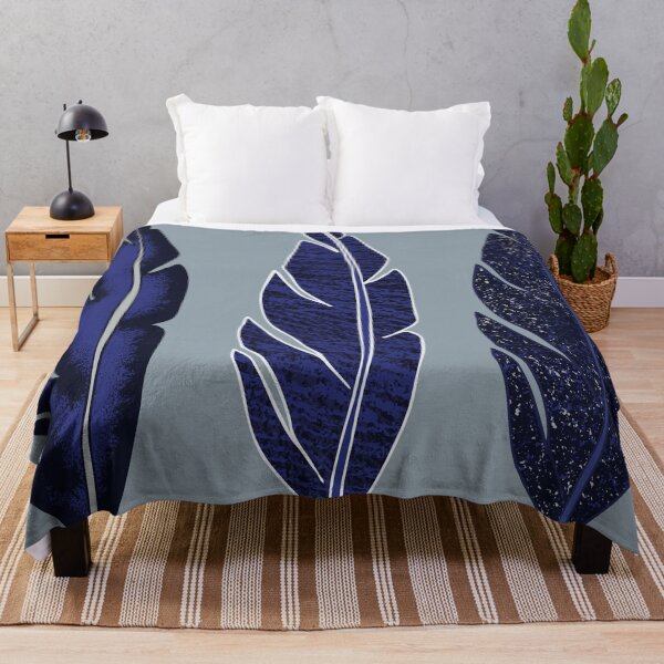 Item preview, Feather Trio - Midnight Blue designed and sold by VisualisedDesignsNZ.