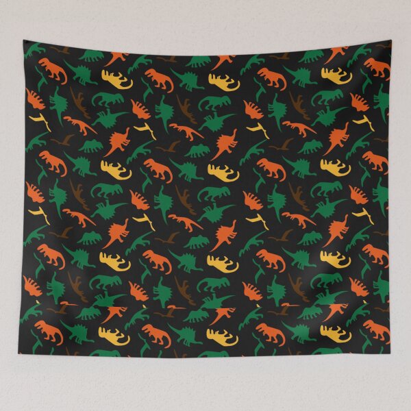 Item preview, Dino Delight: Colorful Dinosaur Pattern designed and sold by Black_Art.