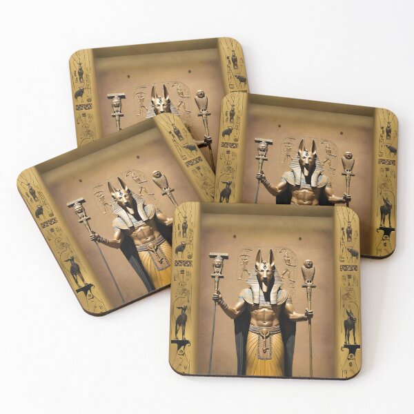 Item preview, Ancient Egyptian God Anubis Mythological Art designed and sold by PrometheusStyle.