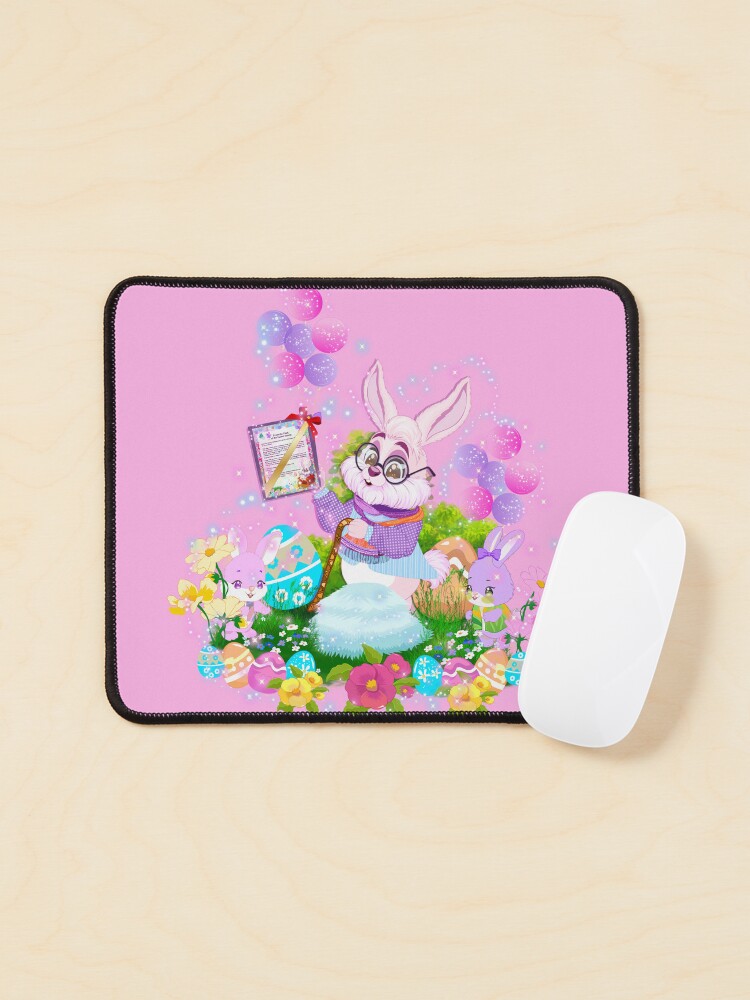 Thumbnail 1 of 5, Mouse Pad, A Special Easter Message from Earnest the Easter Bunny! designed and sold by FairyBookClub.