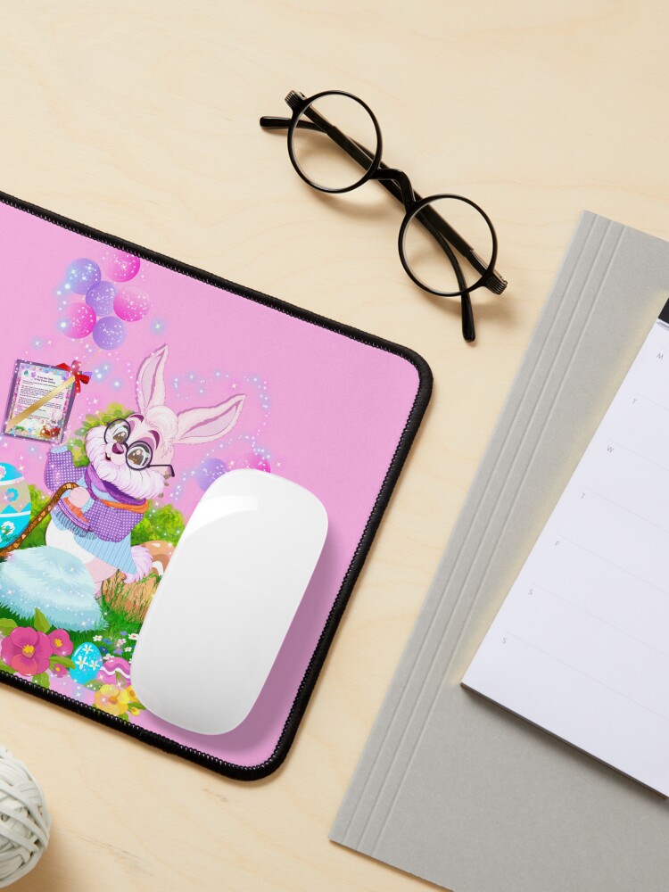 Thumbnail 3 of 5, Mouse Pad, A Special Easter Message from Earnest the Easter Bunny! designed and sold by FairyBookClub.